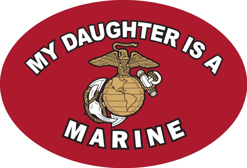 Magnet - USMC - My Daughter is a Marine