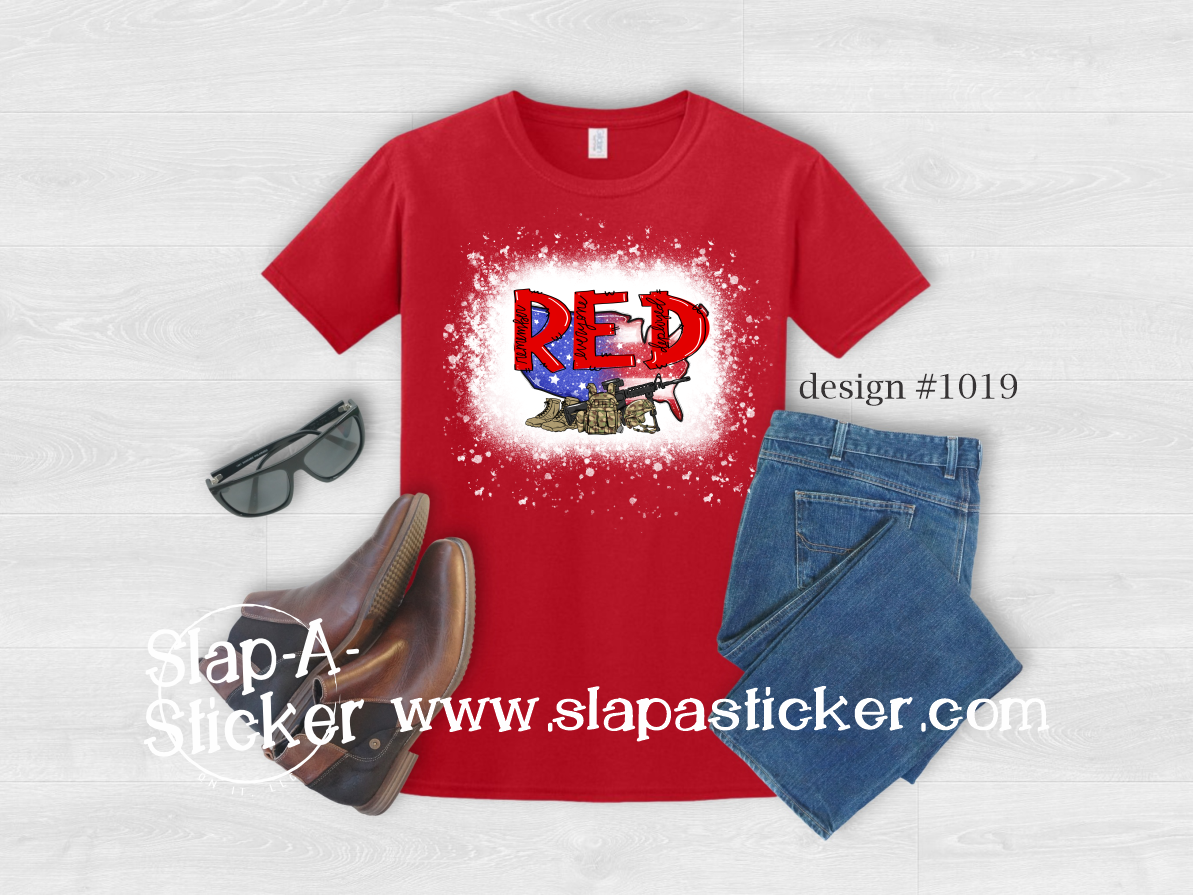 RED Friday Shirt (design 1019) GILDAN 5000 TEE