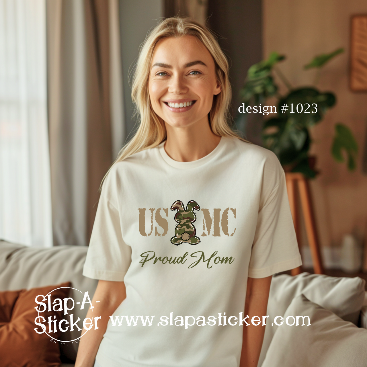 USMC EASTER BUNNY (design 1023) FREE PERSONALIZATION