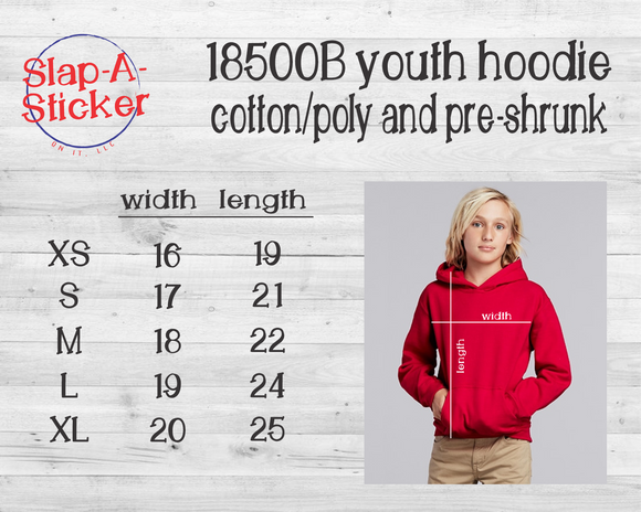 18500B Youth Hoodded Sweatshirt Hoodie - BUILD YOUR OWN SHIRT