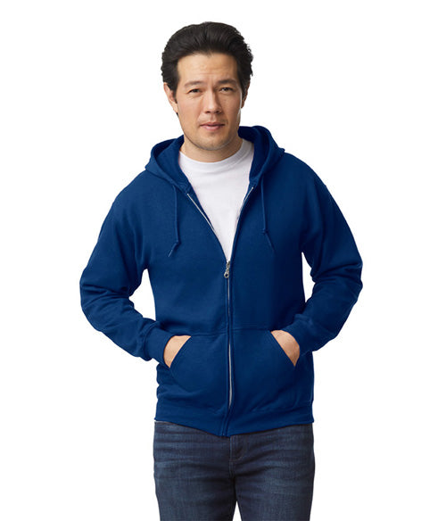 GILDAN 18600 Unisex FULL ZIP - HOODED SWEATSHIRT HOODIE - BUILD YOUR OWN SHIRT