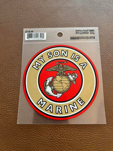 Car Sticker- USMC - My Son is a Marine