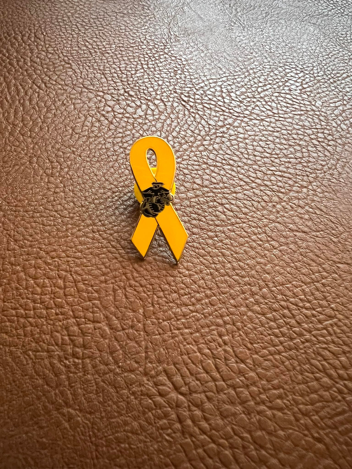 Deplotment Ribbons Pin - Yellow Deployment Ribbon USMC