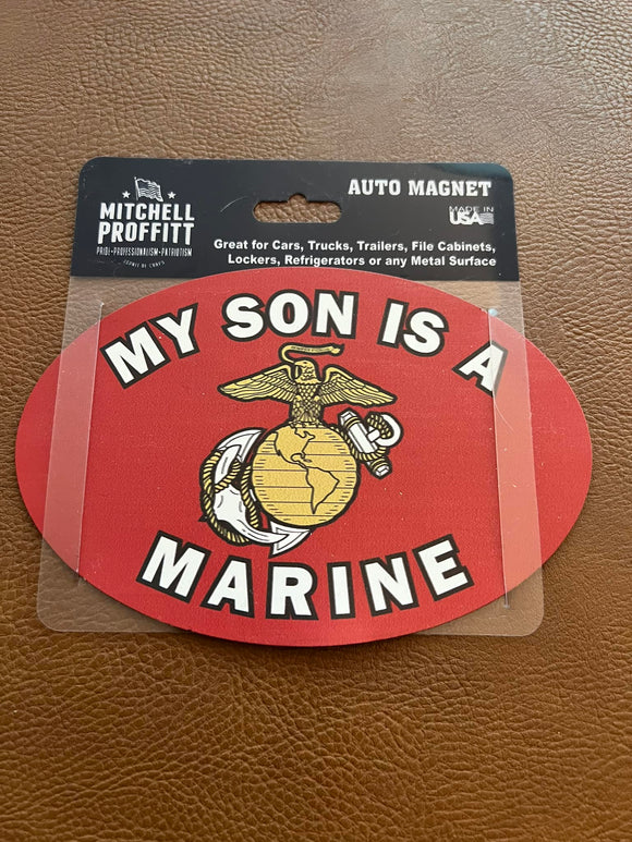 Car Magnet- USMC - My Son