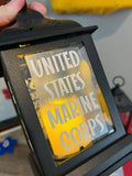 DIY CRUCIBLE LANTERN STICKERS - MCRD PARRIS ISLAND OR MCRD SAN DIEGO - FREE PERSONALIZATION - THESE WILL SHIP WITHIN 2 WEEKS IF ORDERED WITHOUT SHIRTS.  IF ORDERED WITH SHIRTS, THEY WILL SHIP IN 3 WEEKS.  PLEASE ALLOW 3-5 DAYS FOR TRANSIT.