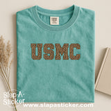 CHEETAH TEXT - SLAP-A-STICKER ON IT - COMFORT COLORS -  1717 TEE