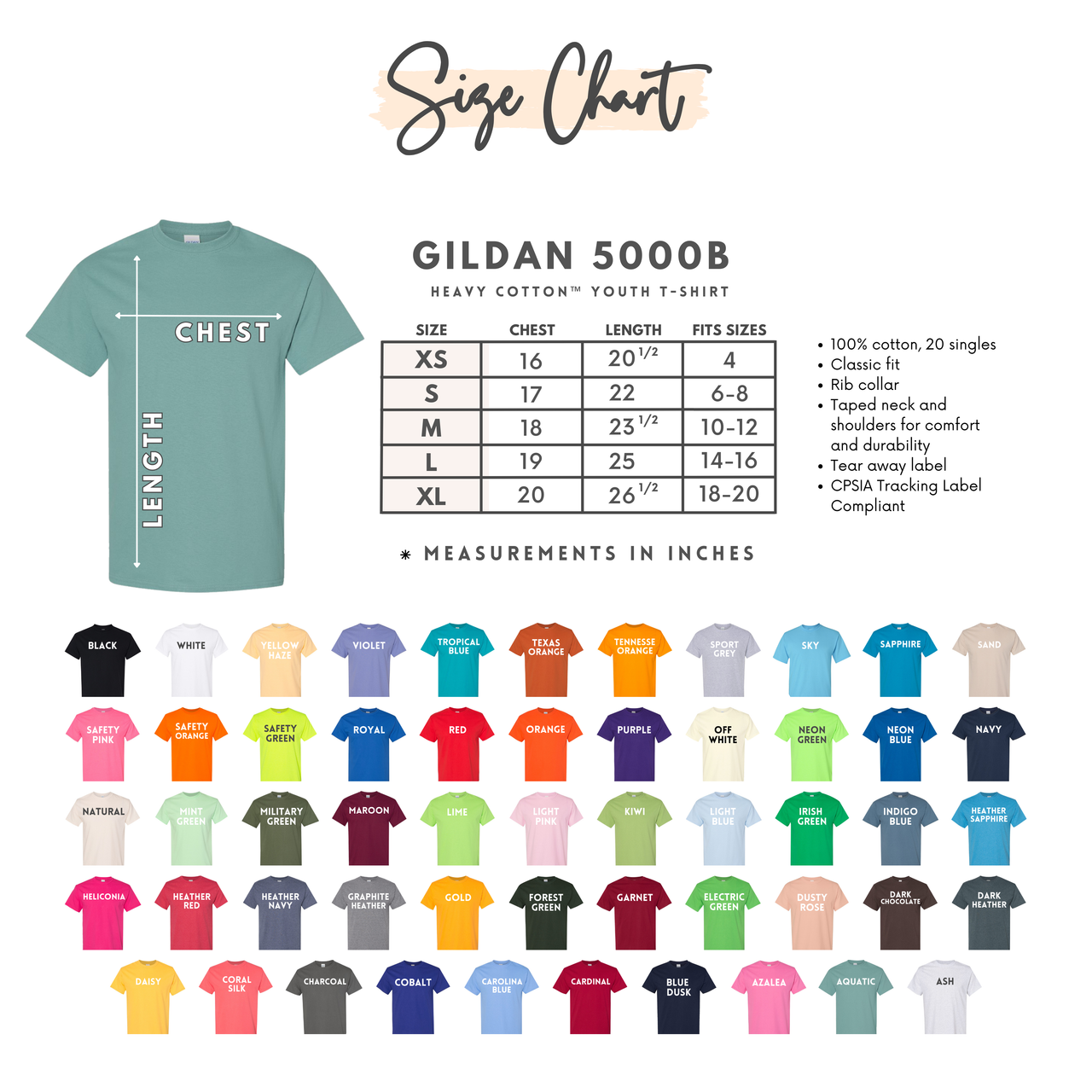 GILDAN 5000B Youth Tee - BUILD YOUR OWN SHIRT