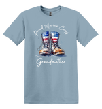 USMC TEE WATERCOLOR BOOTS - FREE PERSONALIZATION