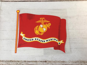 USMC WAVY FLAG DECAL