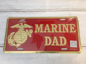 Marine Dad License Plate