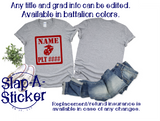 DESIGNED FOR YOU - EASY TO ORDER - USMC Boot Camp Grad Shirt - ALL COMPANY COLORS - NOT INSURABLE AGAINST GRAD DATE CHANGES